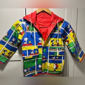 Peanuts Charlie Brown Snoopy Comic Strip Raincoat